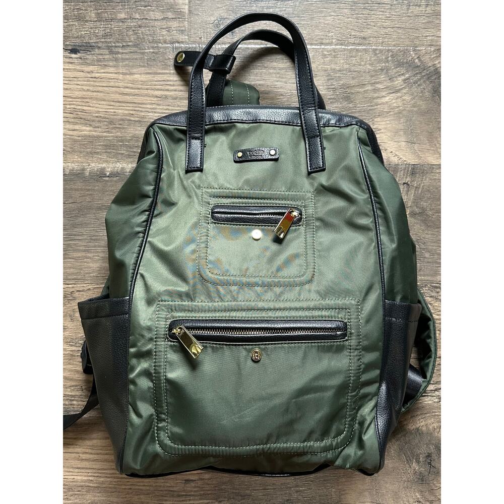 Tutilo Carry the Day The Two Pockets Collection Backpack Forest Green